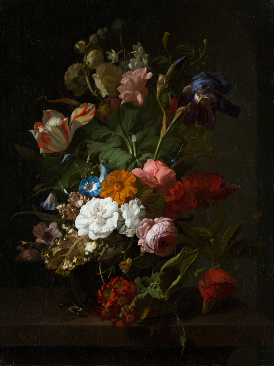 Vase with Flowers. Circa 1700. Institution: Mauritshuis.