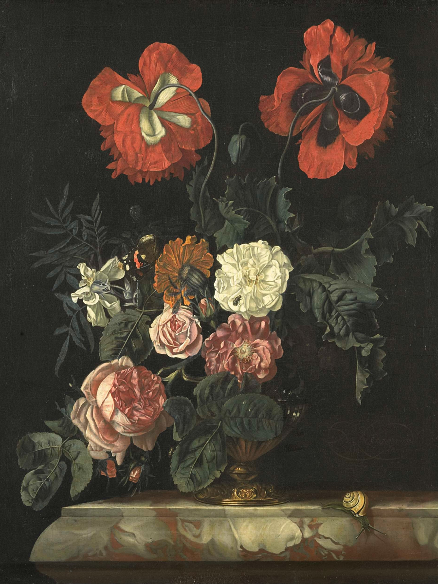 Still Life with Flowers. Date: 1718. Institution: Rijksmuseum.